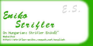 eniko strifler business card